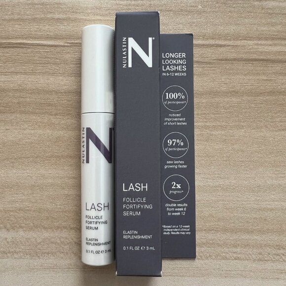 NIB Nulastin Lash Follicle Fortifying Serum Full Size 3mL Retail Price $84.00 - Picture 3 of 8
